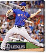 New York Mets V Miami Marlins #2 Canvas Print