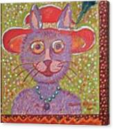 Red Hat Cat #2 Canvas Print