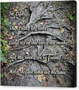 Roots Poem Canvas Print