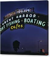 Santa Monica Pier Sign #2 Canvas Print