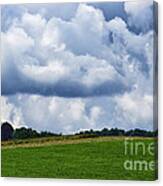 Stormy Sky And Barn #2 Canvas Print