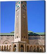 The Hassan Ii Mosque Grand Mosque With The Worlds Tallest 210m Minaret Sour Jdid Casablanca Morocco #2 Canvas Print