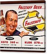 Vintage Falstaff Beer Poster #2 Canvas Print