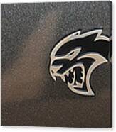 2015 Dodge Challenger Srt Hellcat Emblem Canvas Print