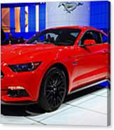 2015 Mustang In Red Canvas Print