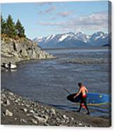 Feature - Bore Tide Surfing In Alaska #21 Canvas Print