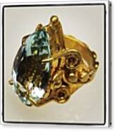 #22kt #gold #ring With 12.5ct Canvas Print