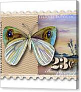 23 Cent Butterfly Stamp Canvas Print