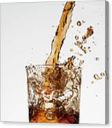 A Drink Being Poured Into A Glass #3 Canvas Print