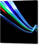 Abstract Light Trails And Streams Canvas Print