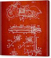 Automatic Motorcycle Stand Retractor Patent Drawing From 1940 #4 Canvas Print