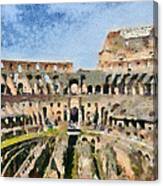 Colosseum In Rome #8 Canvas Print