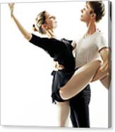 Couple Dancing Ballet #3 Canvas Print