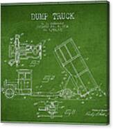 Dump Truck Patent Drawing From 1934 #3 Canvas Print