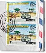 Kenya Stamp #3 Canvas Print