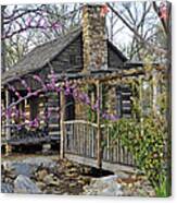 The Historic Gosnell Log Cabin  Mauldin Sc #3 Canvas Print