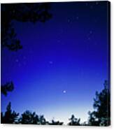 View Of The Planet Venus And The Pleiades #3 Canvas Print