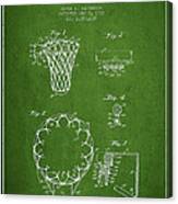 Vintage Basketball Goal Patent From 1936 #4 Canvas Print
