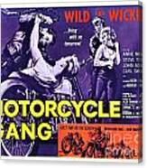 Vintage Motorcycle Movie Posters Canvas Print