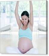 Yoga In Pregnancy #33 Canvas Print