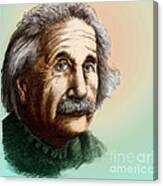 Albert Einstein, German-american Canvas Print