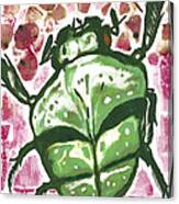 Insect Stylised Pop Art Drawing Potrait Poser #4 Canvas Print