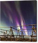 Northern Lights Reykjavik Iceland #4 Canvas Print