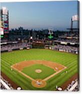 Panoramic View Of 29,183 Baseball Fans #4 Canvas Print