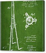 Rocket Patent Drawing From 1883 #4 Canvas Print