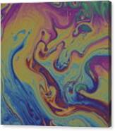 Soap Bubble With Light Interference Patterns #4 Canvas Print