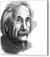 Albert Einstein, German-american #5 Canvas Print