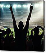American Football Fans At Stadium #5 Canvas Print