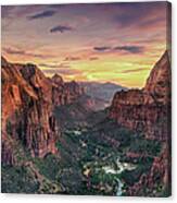 Zion Canyon National Park Canvas Print