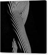 5298 Zebra Woman Canvas Print