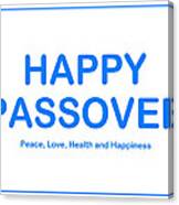 Happy Passover #6 Canvas Print