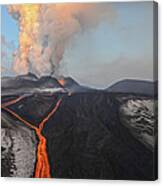 Tolbachik Volcano Erupting Kamchatka #6 Canvas Print