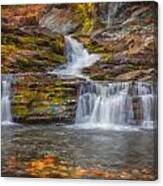 Waterfalls George W Childs National Park Painted   #6 Canvas Print