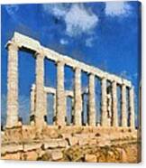 Poseidon Temple #12 Canvas Print