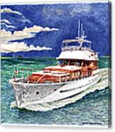 72 Foot Fedship Yacht Canvas Print