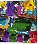 Artist Palette With Paint Knife #8 Canvas Print