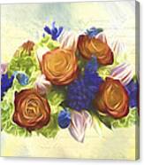 A Beautiful Life - Vintage Flower Art Canvas Print