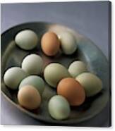 A Bowl Of Eggs Canvas Print
