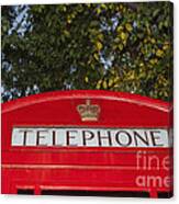 A British Phone Box Canvas Print
