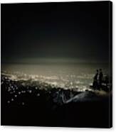 A City At Night Canvas Print