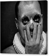 A Clowns Death Face Canvas Print