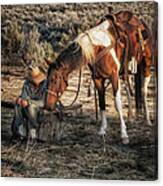 A Cowgirls Best Friend Canvas Print