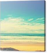 Blue Sky Beach Canvas Print