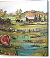 A Day At The Farm Canvas Print