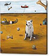 A Dogs Dream Canvas Print