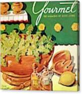 A Gourmet Cover Of Dandelion Salad Canvas Print